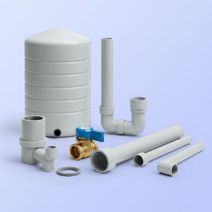 صورة لقسم أنظمة السباكة والتصريف