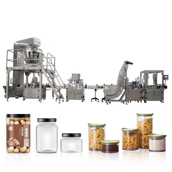 Automatic Canning and Capping Machine for Bottles and Jars