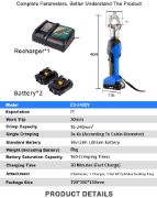 Battery Hydraulic Cable Crimper