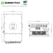 Deye 10KW Hybrid Inverter – 3-Phase, Pure Sine Wave, IP65