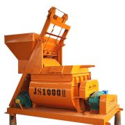High-efficiency JS1000 concrete mixer for commercial construction and ready-mix plants