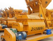 High-efficiency JS1000 concrete mixer for commercial construction and ready-mix plants