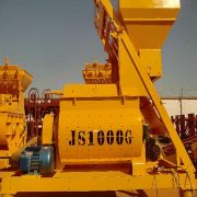 High-efficiency JS1000 concrete mixer for commercial construction and ready-mix plants