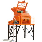 Compact and efficient concrete mixer with 750L discharging capacity for small-to-medium scale projects