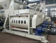 High-efficiency JS1000 concrete mixer for commercial construction and ready-mix plants