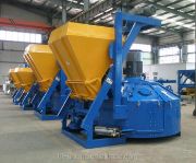 High-performance JN500 vertical pan mixer for concrete production in block plants and precast applications