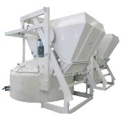 High-performance JN500 vertical pan mixer for concrete production in block plants and precast applications