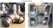 Durable ST Tetrapod mold for high-volume precast concrete production