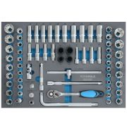 371-Piece CR-V Tool Kit with Sickle & Pickaxe