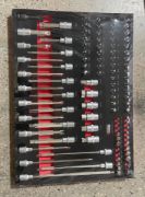 258-Piece CR-V Automotive Repair Kit with Sickle & Pickaxe