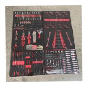 258-Piece CR-V Automotive Repair Kit with Sickle & Pickaxe