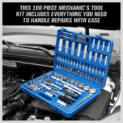 108-Piece CR-V Mechanic Tool Set