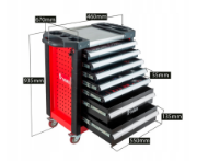 7-Drawer Stainless Steel Tool Cabinet