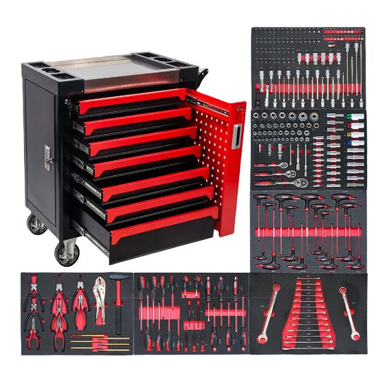 258-Piece Heavy-Duty Tool Chest with 7 Drawers