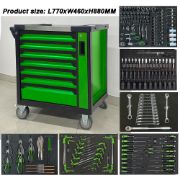 7-Drawer Tool Cabinet + 200-Piece CR-V Mechanic Tool Kit