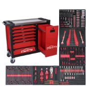 8-Drawer Heavy-Duty Tool Cabinet + 258-Piece Mechanic Tool Set