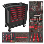 6-Drawer Tool Cabinet + 258-Piece CR-V Mechanic Tool Set