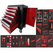 7-Drawer Tool Cabinet + 420-Piece Industrial Mechanic Tool Set