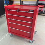 5-Drawer Tool Cabinet + 201-Piece CR-V Mechanic Tool Set