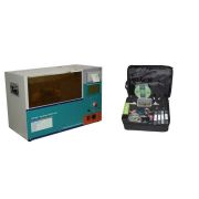 Precision dielectric tester for transformer oils and insulating fluids