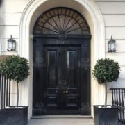 Wooden Arched Exterior Door