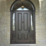 Wooden Arched Exterior Door