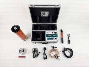 Compact DC high-voltage generator for cable and transformer insulation testing